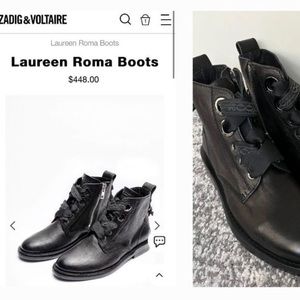 Zadig & Voltaire womens 8.5 leather boots